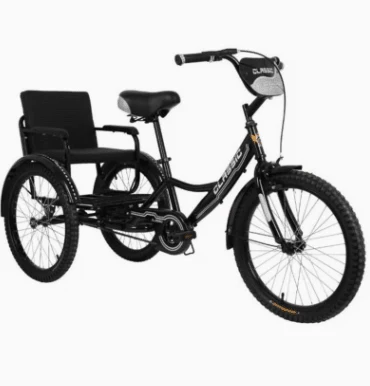 Vaux Tricycle 20 Back Seat Black