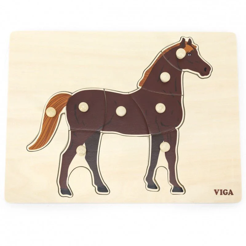 Viga Montessori Puzzle Horse 44607