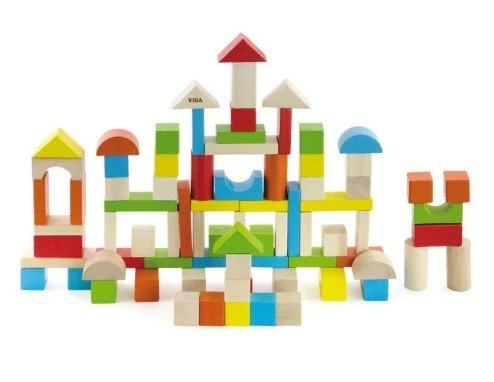 Viga Wooden Blocks 80pcs 2.5cm 50333 - Image 2