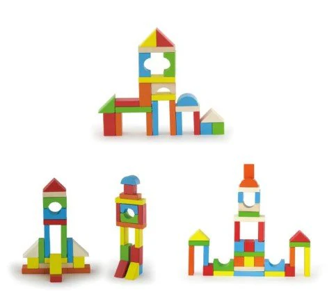 Viga Wooden Blocks 80pcs 2.5cm 50333 - Image 3