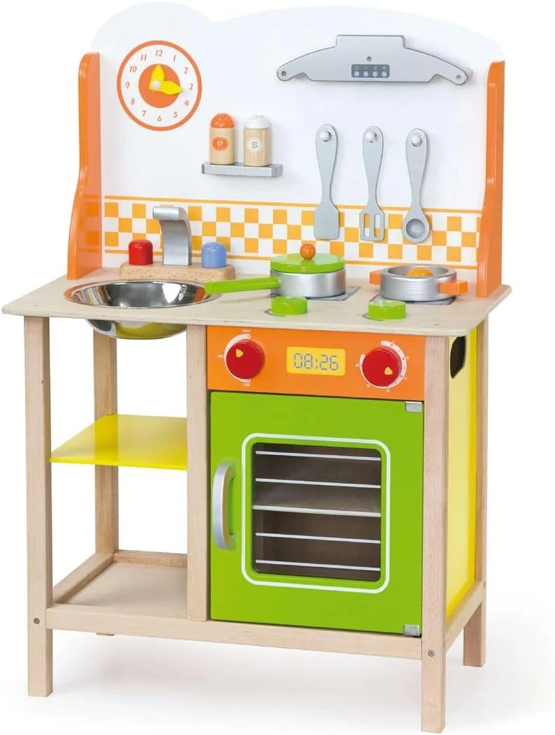 Viga Wooden Colourful Fantastic Kitchen with Accessories 50957FSC - Image 2