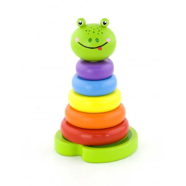 Viga Wooden Frog Stacker 50258