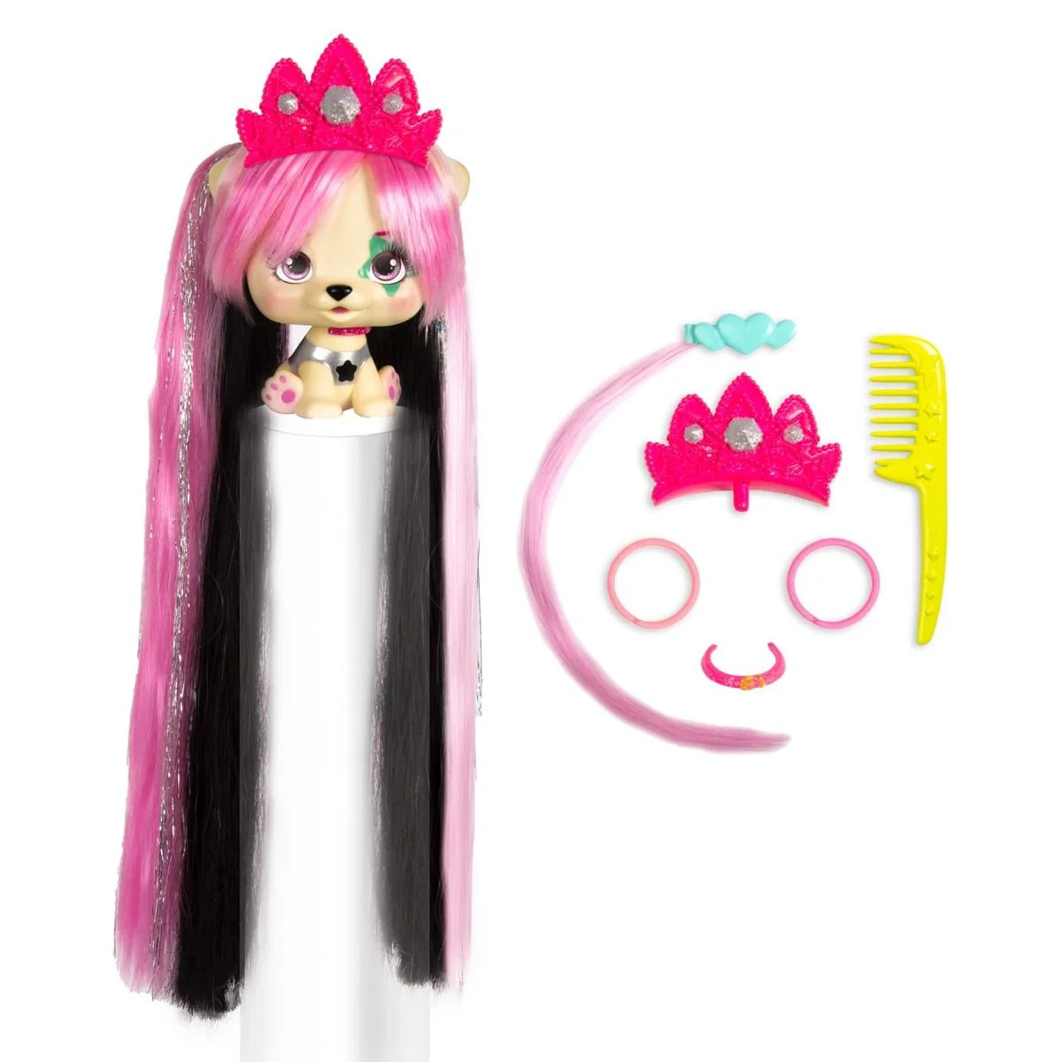 VIP Pets S1 Mousse Bottle Surprise Hair Reveal Doll Assorted 711709 - Image 3