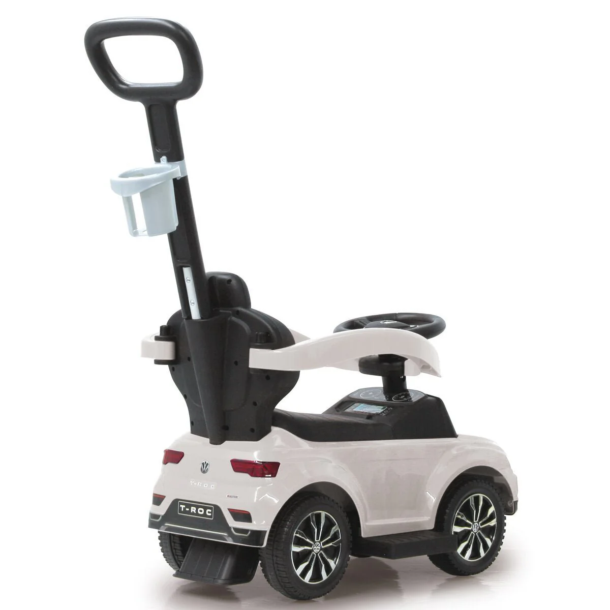 Volkswagen T-roc Ride-on Car with Handle White 651 B10022 - Image 2