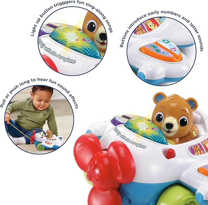 VTech 123 Fly With Me Aeroplane VT80-567903 - Image 3