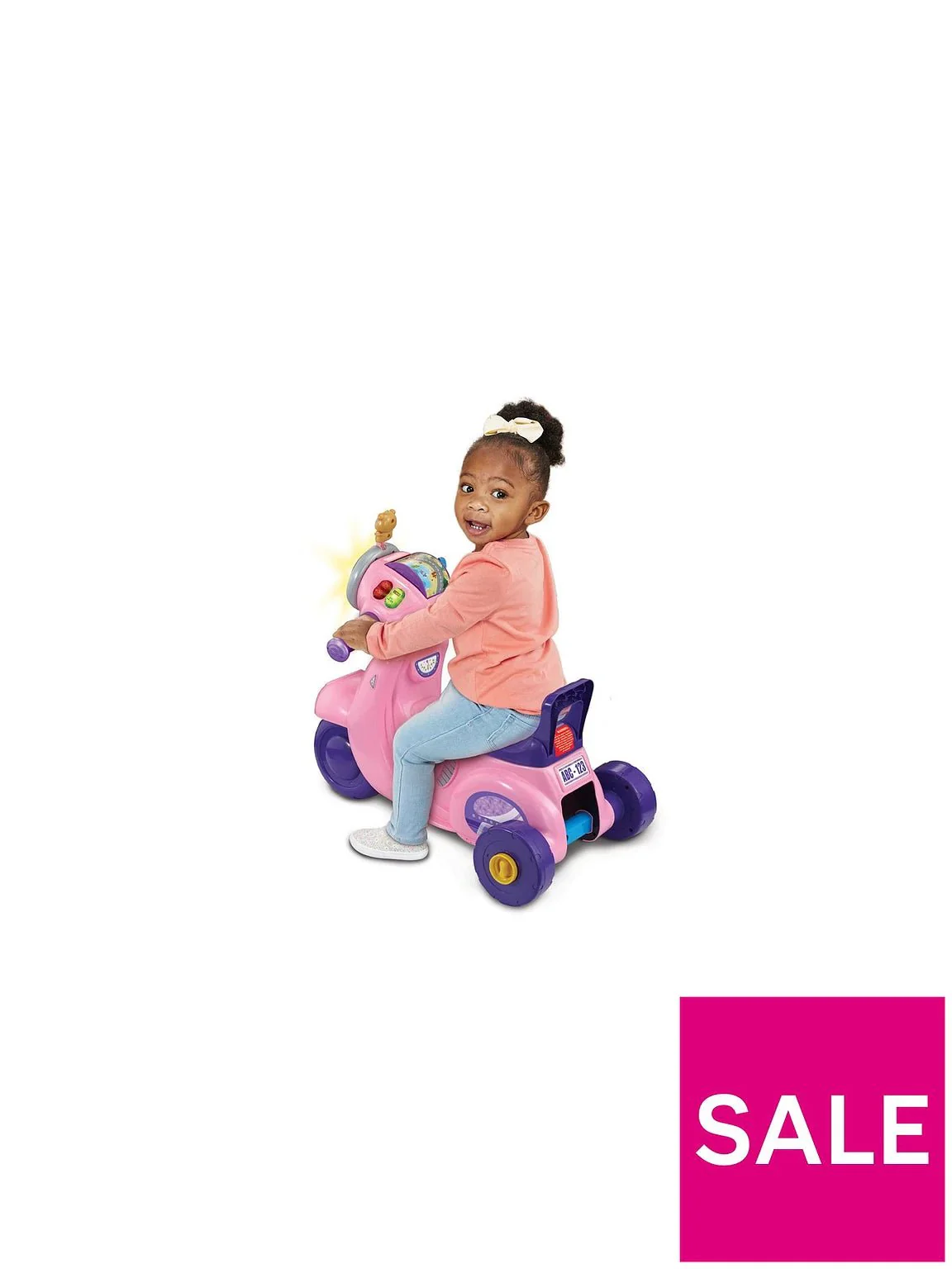 VTech 2-In-1 Ride & Balance Scooter Pink VT80-572353 - Image 2