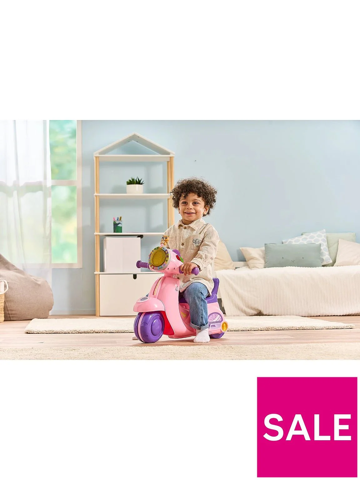 VTech 2-In-1 Ride & Balance Scooter Pink VT80-572353 - Image 3