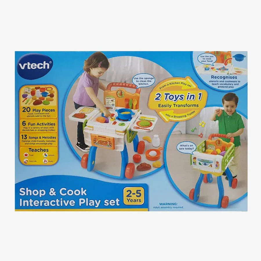 VTech 2-in-1 Shop and Cook Playset – VT80-141850 - Image 2