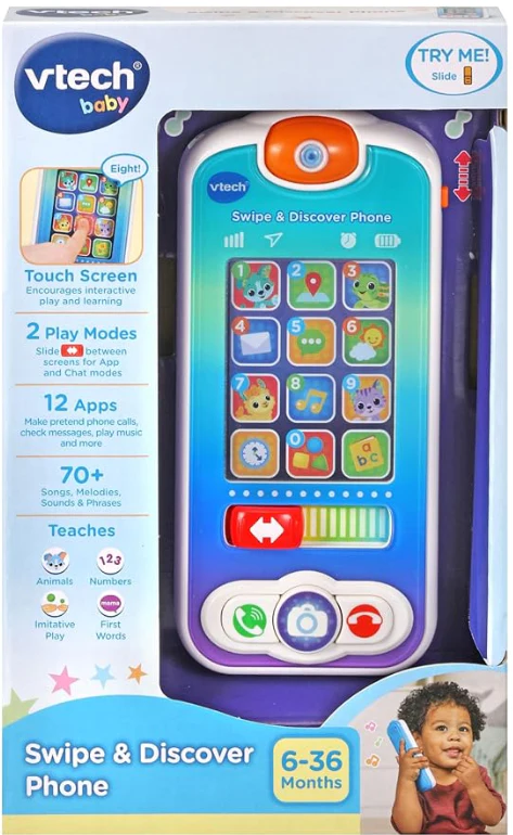 VTech Baby Swipe & Discover Phone 80-537603