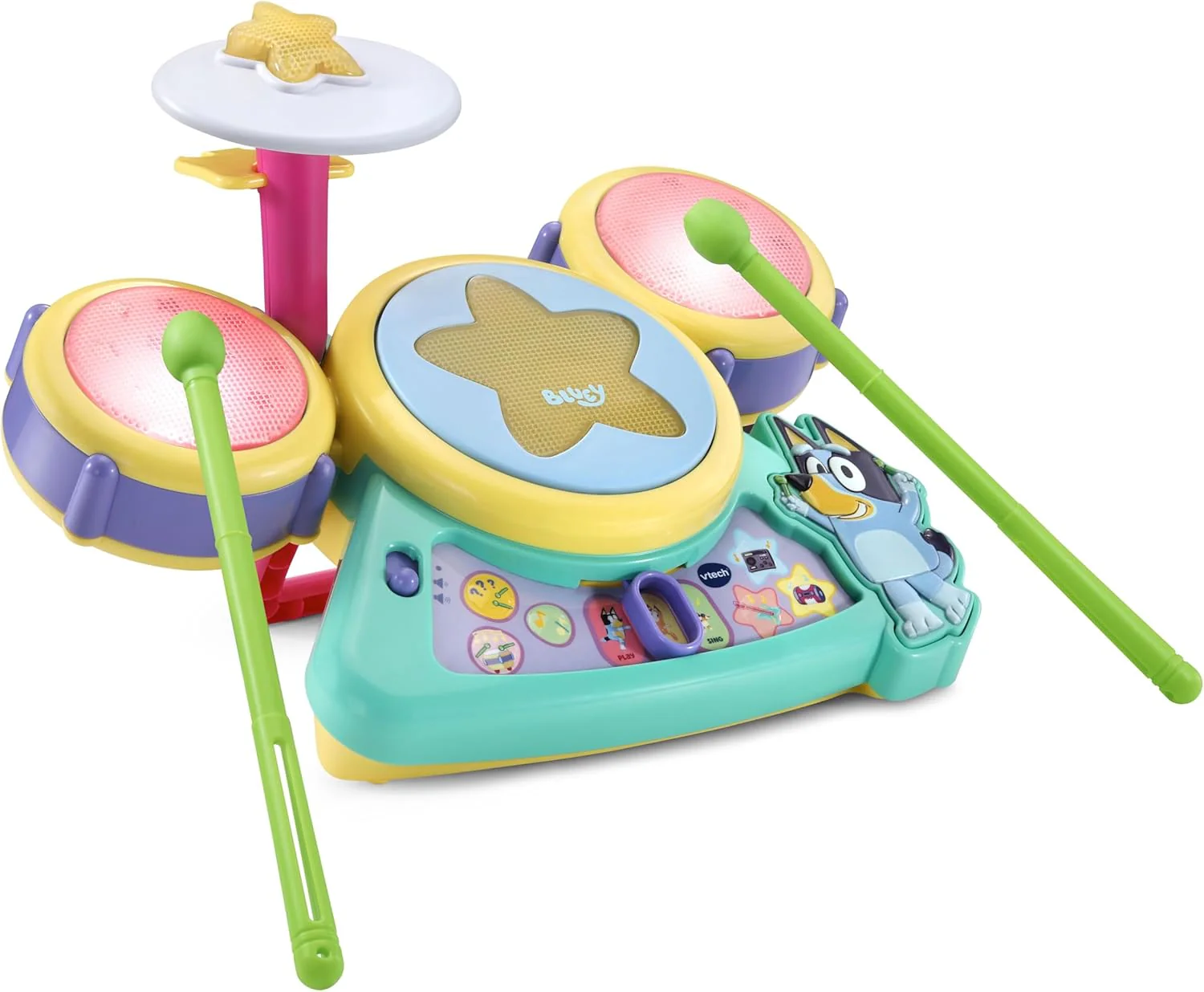 VTECH Bluey Hooray Drum Set VT80-573400 - Image 2