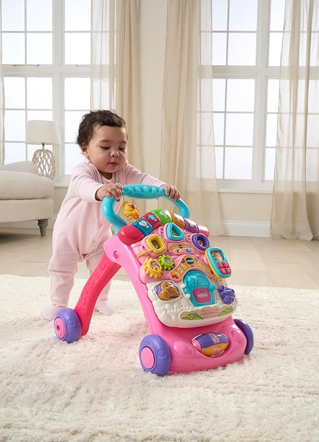 VTech First Steps Baby Walker Pink VT80-505653 - Image 3