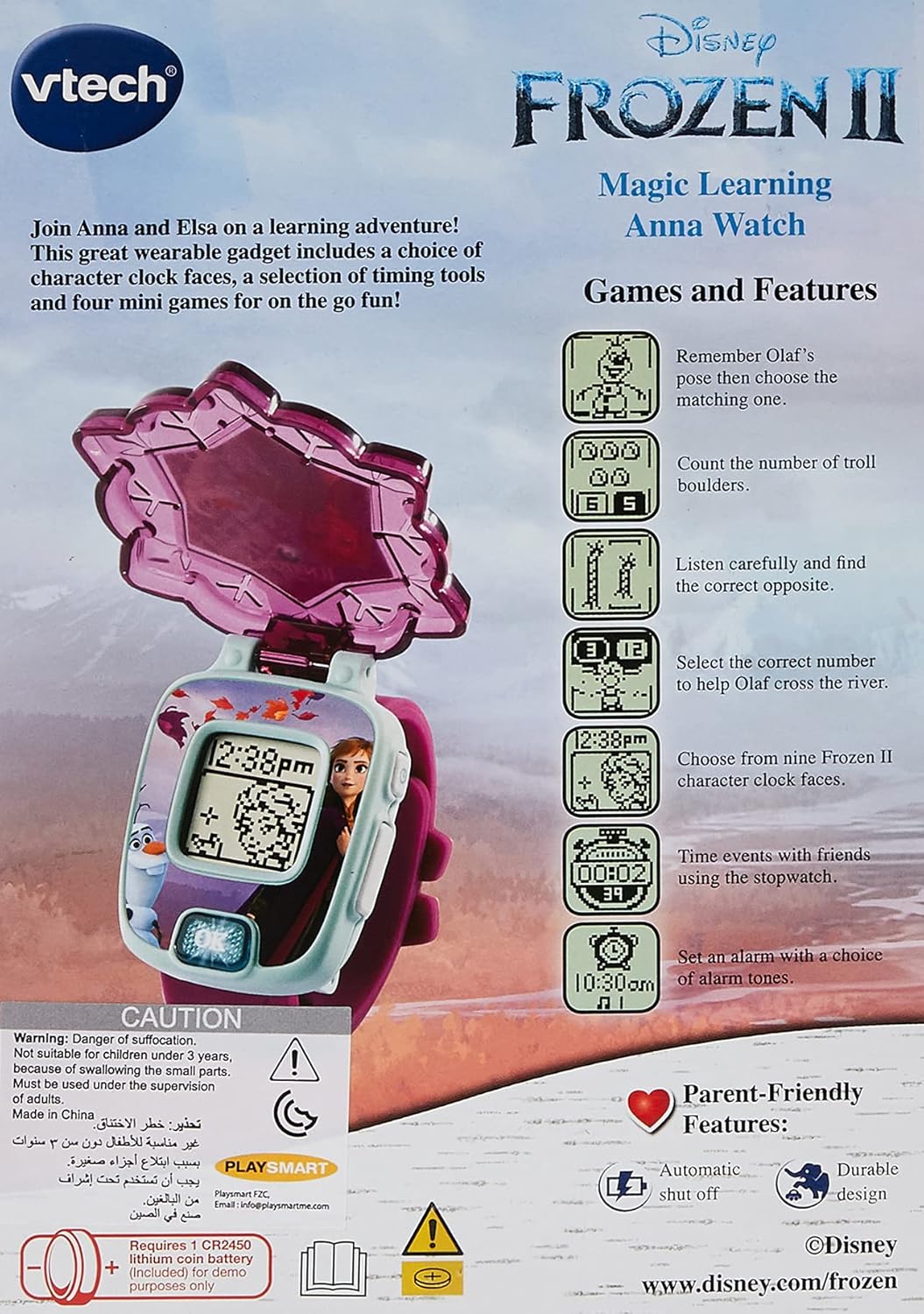 VTech Frozen 2 Magic Learning Anna Watch 80-518863 - Image 2