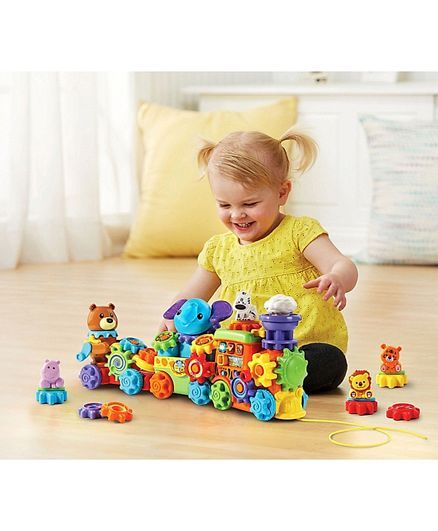 VTech Gearzooz Animal Gear Up & Go Train Baby VT80-198903 - Image 2