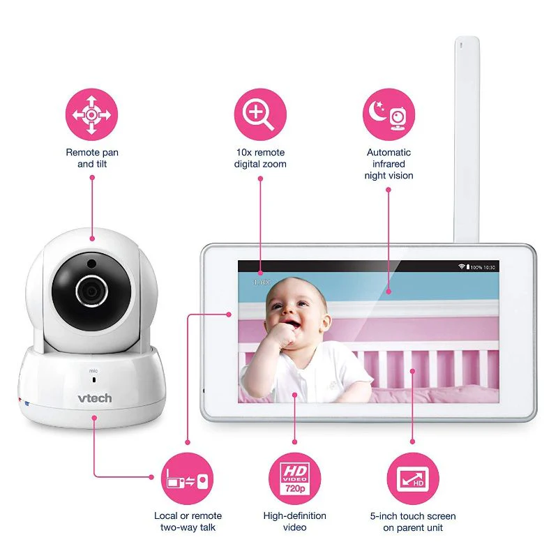 Vtech HD Pan & Tilt Video Monitor with Remote Access VM9900 - Image 4