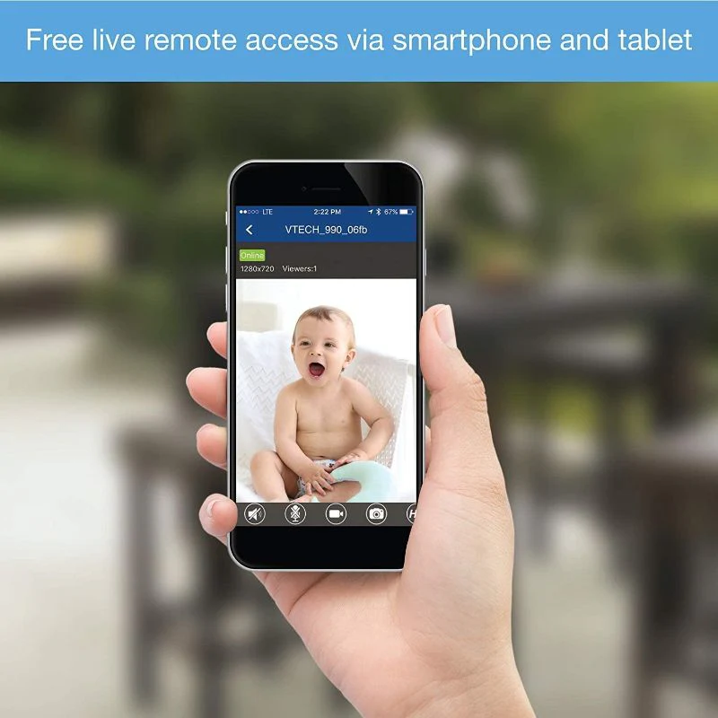 Vtech HD Pan & Tilt Video Monitor with Remote Access VM9900 - Image 7