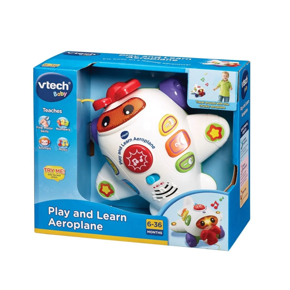 VTech Play and Learn Aeroplane 80-138403 - Image 3