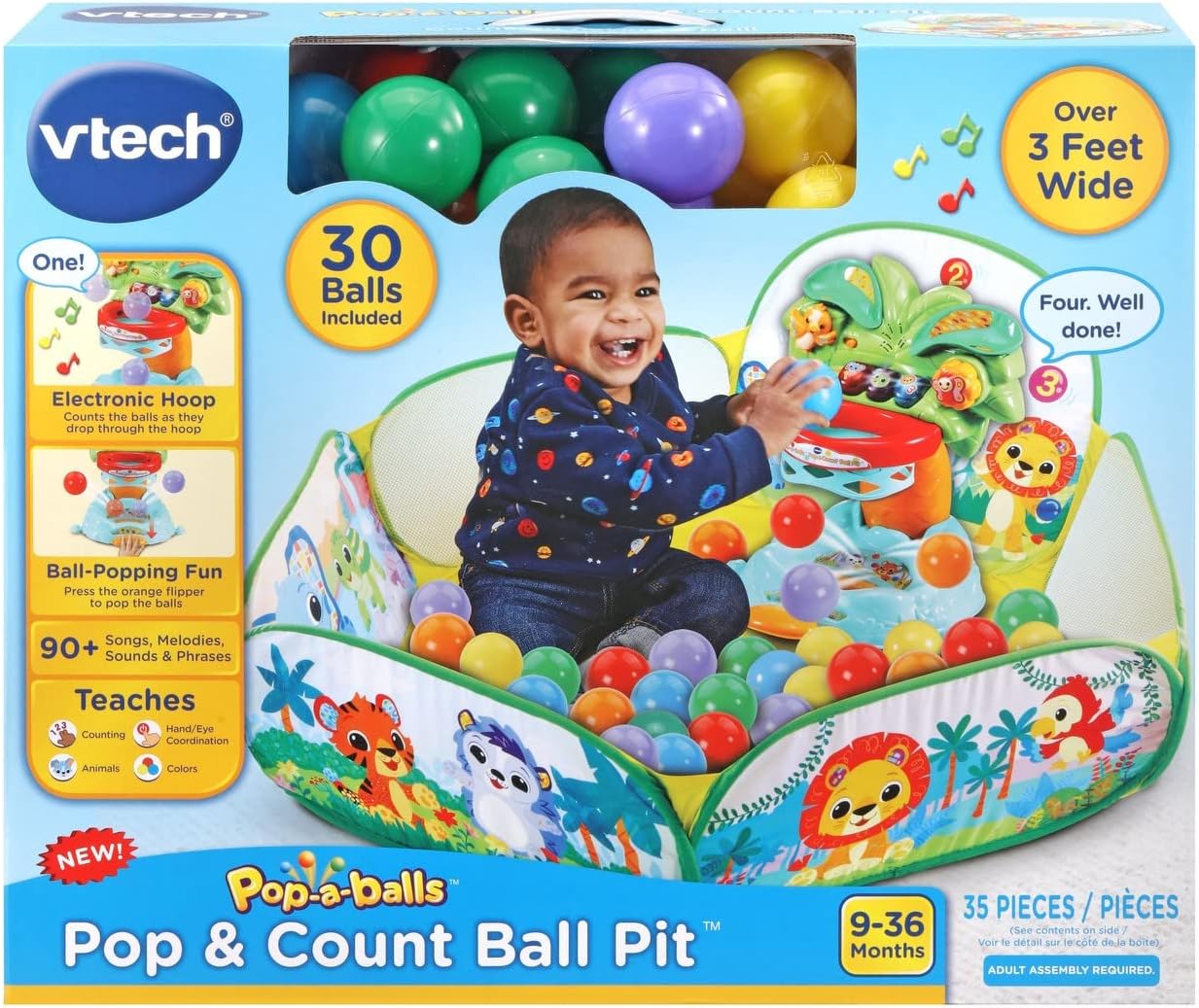 VTech Pop-a-Balls Pop & Count Ball Pit 80-533600 - Image 2