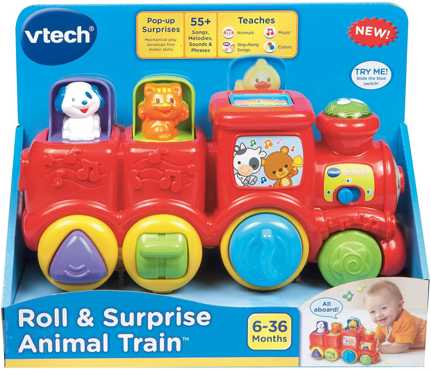 VTech Roll & Surprise Animal Train 80-151100