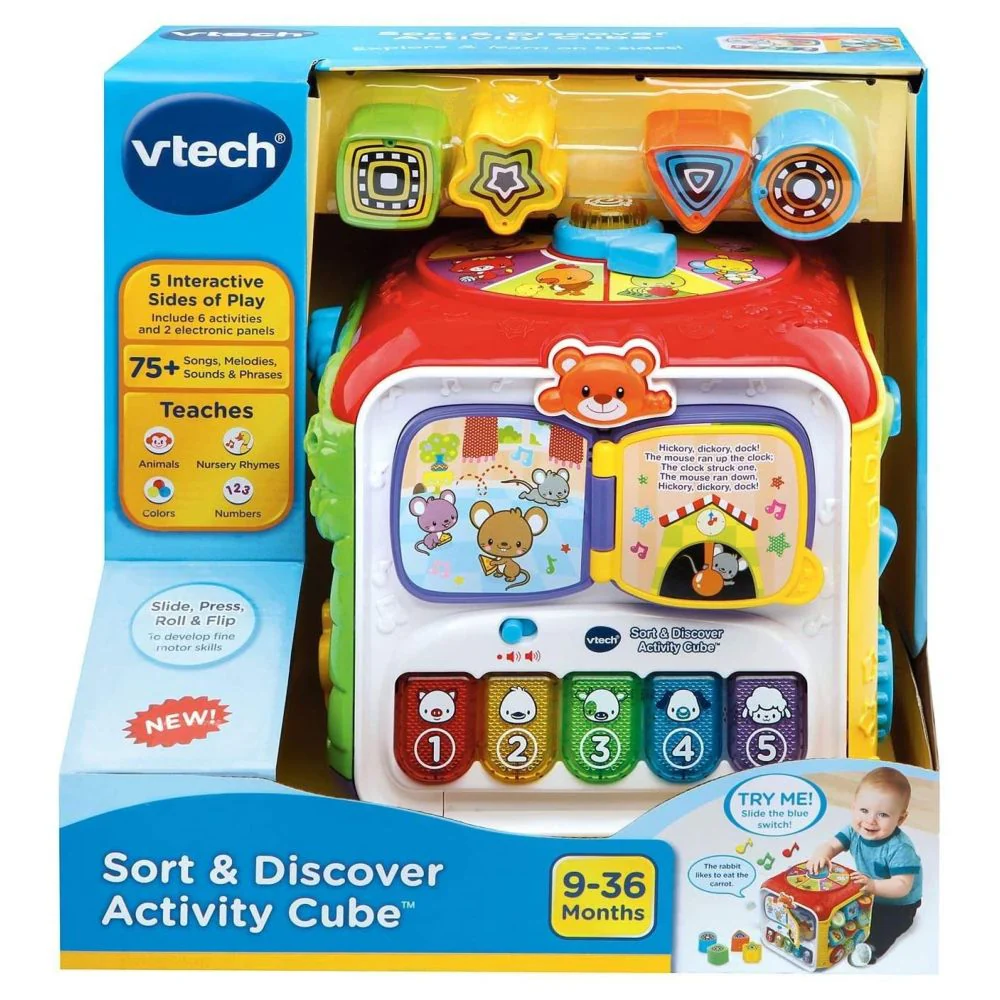 Vtech Sort & Discover Activity Cube 80-183403 - Image 5