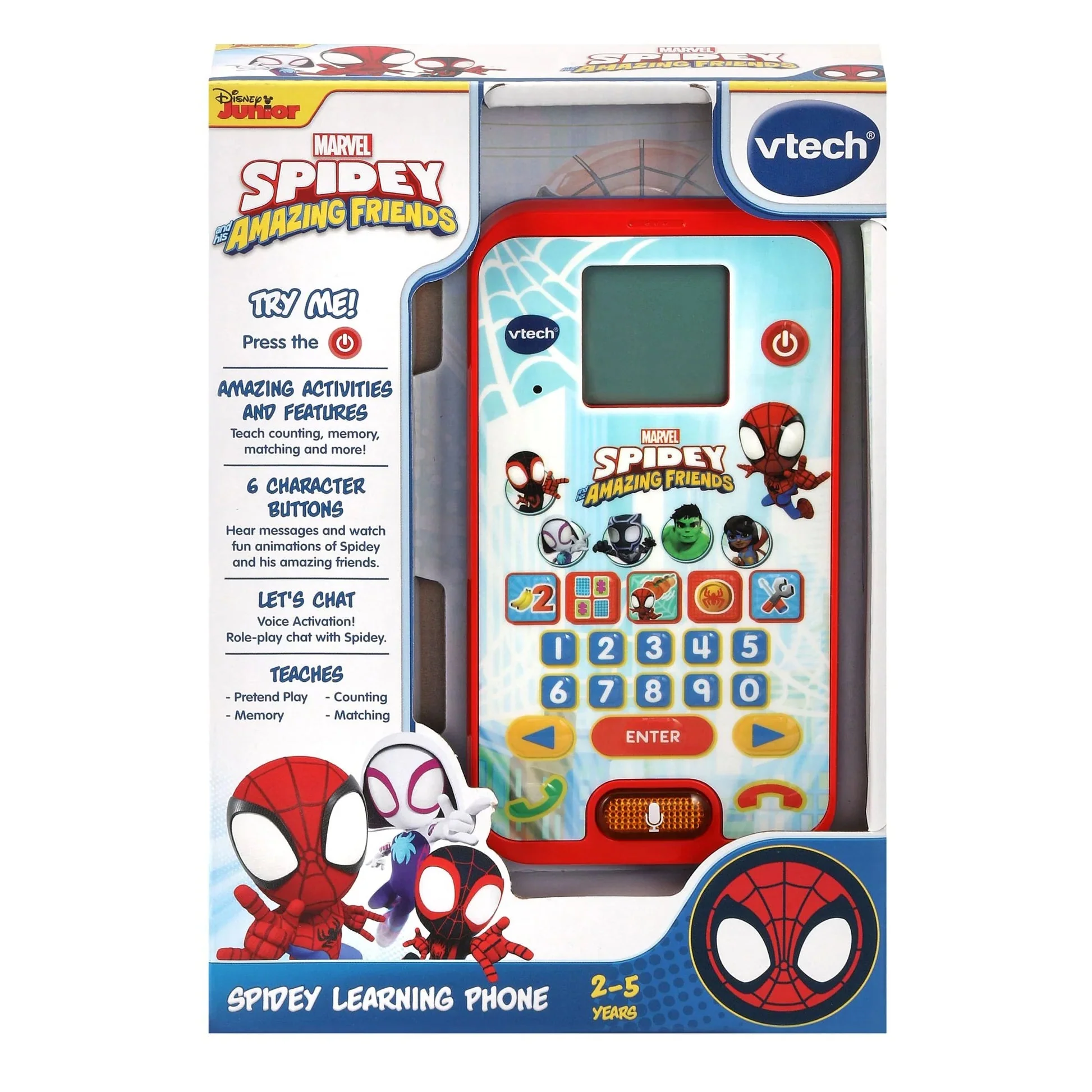 VTECH Spidey and His Amazing Friends Learning Phone VT80-554403