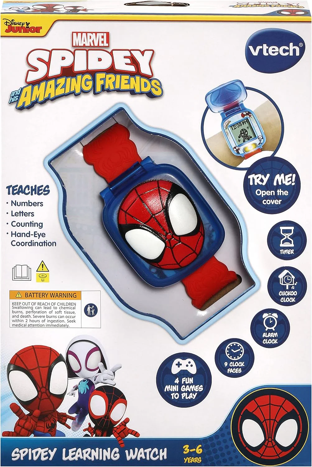 VTECH Spidey and His Amazing Friends Learning Watch VT80-554303 - Image 4