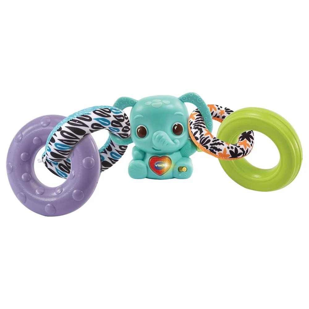 VTech Stack, Rattle & Link Elephant 80-557503 - Image 2