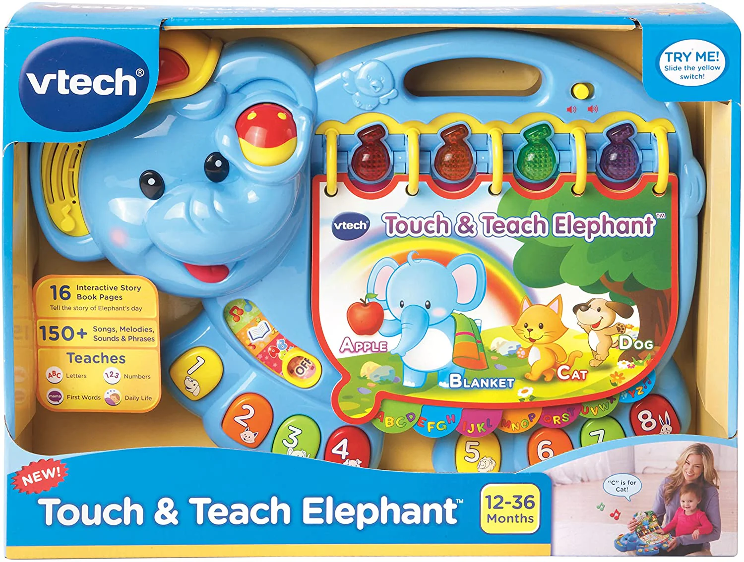 VTech Touch & Teach Elephant 80-158000 - Image 5