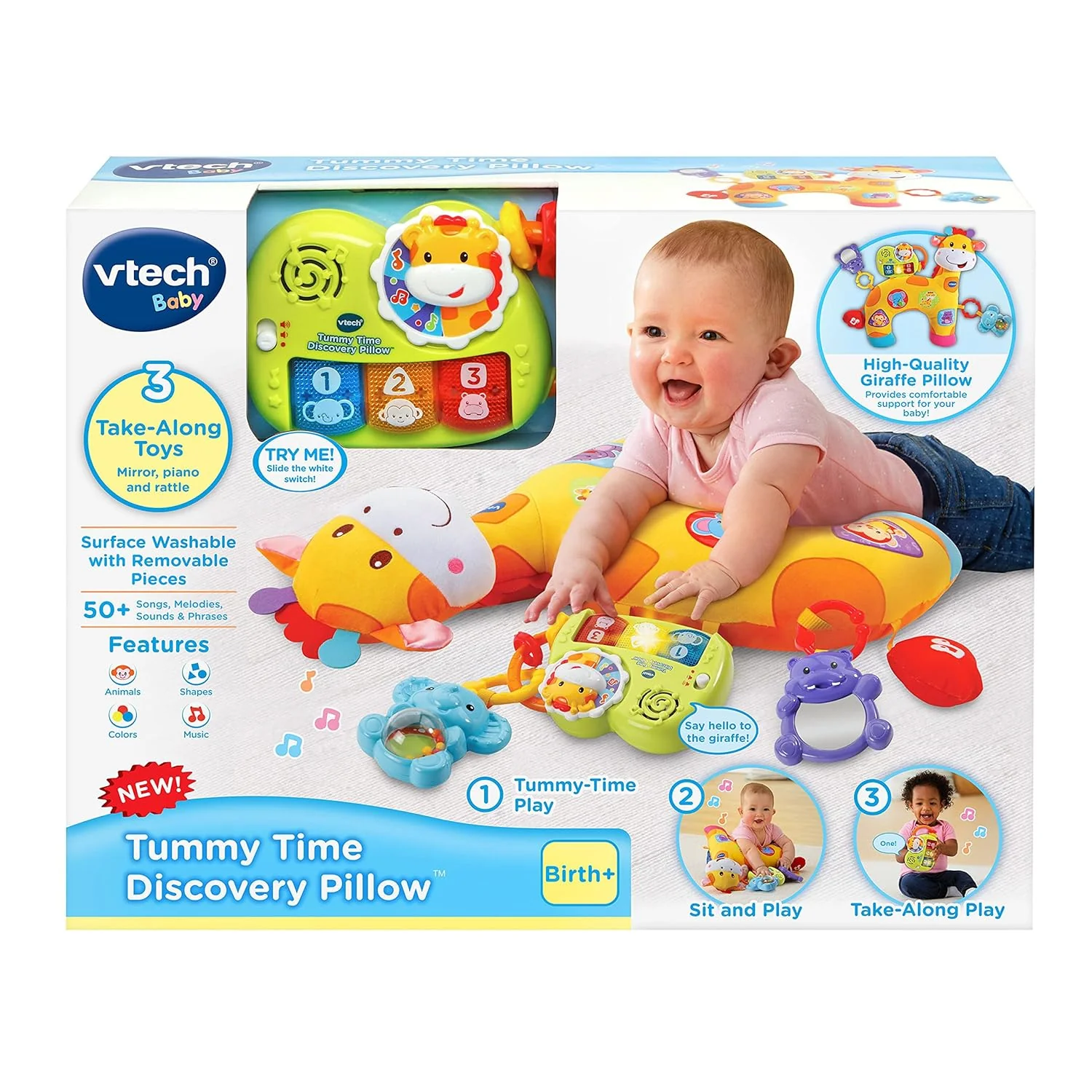 VTech Tummy Time Discovery Pillow VT80-506800