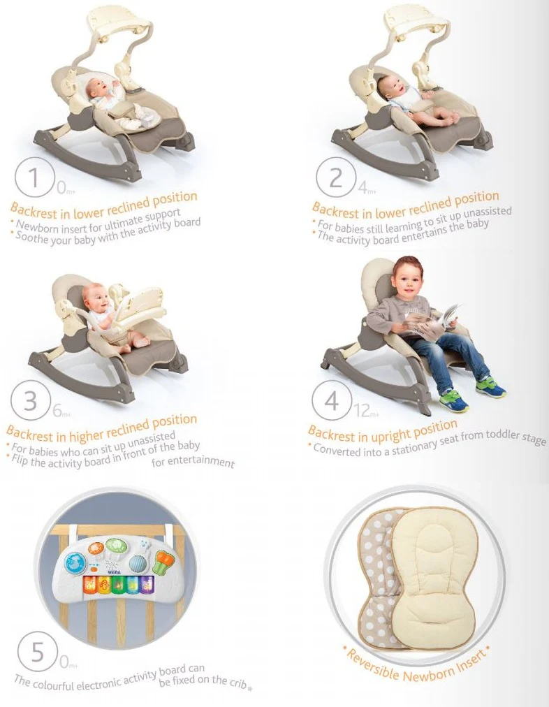 Weina MusiCozzi Magic Rocking Chair Chocolate 400310101 - Image 4