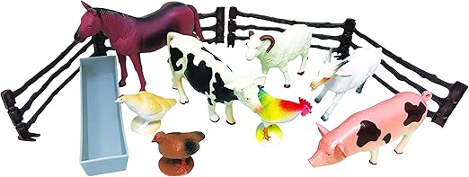 Wenno Farm Animals Bucket 13pcs 6403