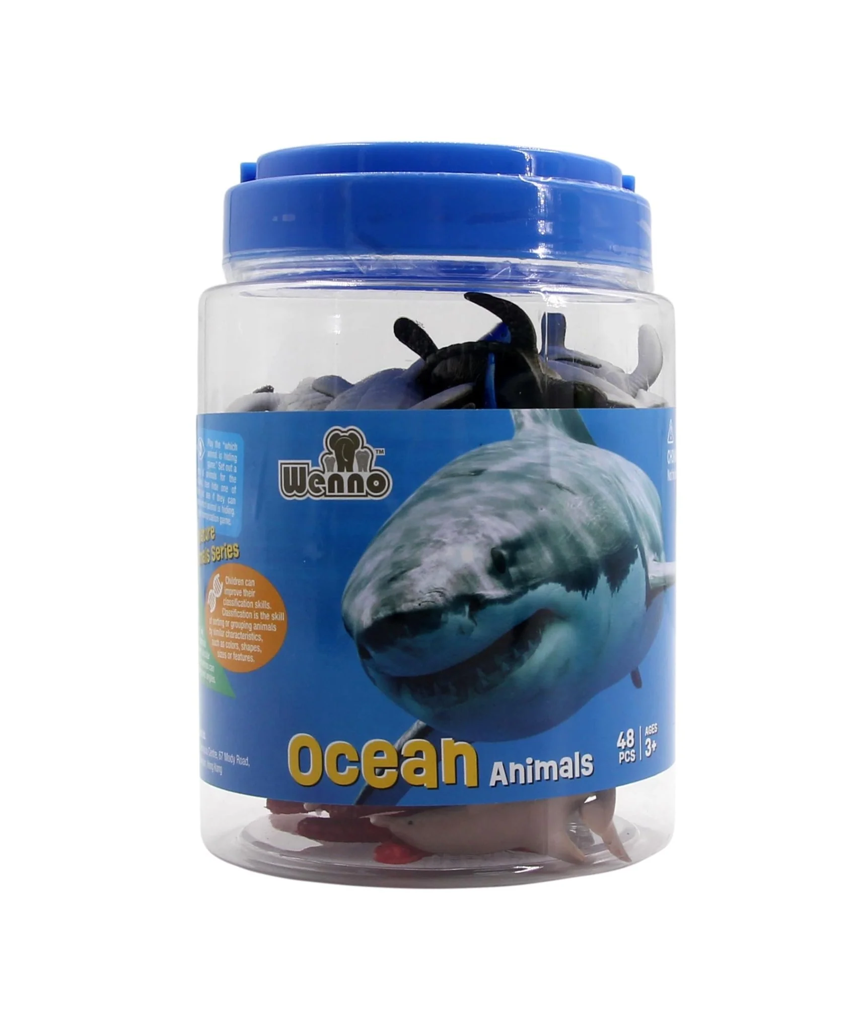 Wenno Ocean Animals Bucket 48pcs 6802 - Image 2