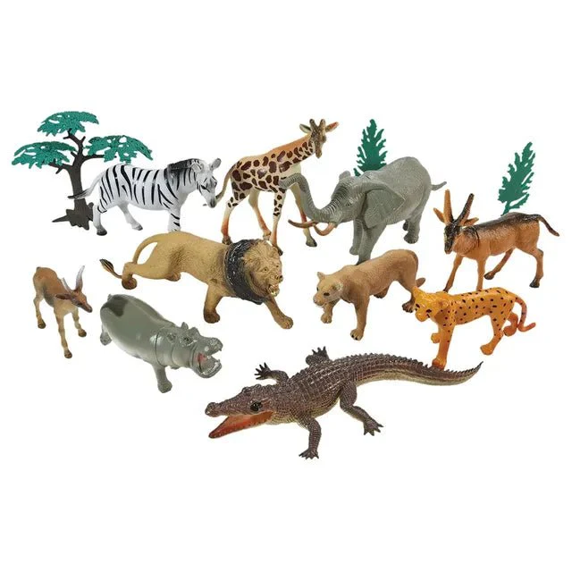 Wenno Wild Animals Playset 13pcs