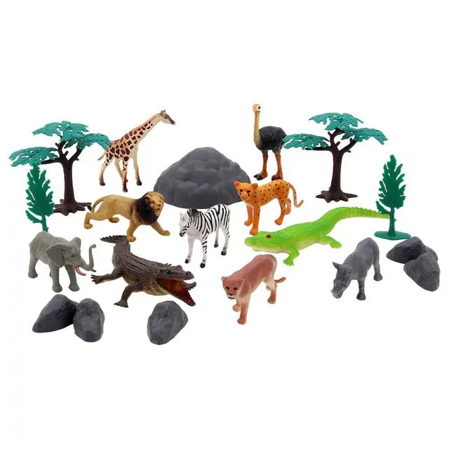 Wenno Wild Animals Playset 20pcs