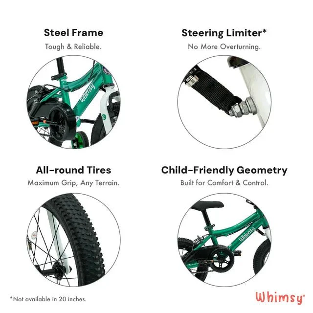 Whimsy Classic Bicycle 12 Inch Green WM12CL-GN - Image 4