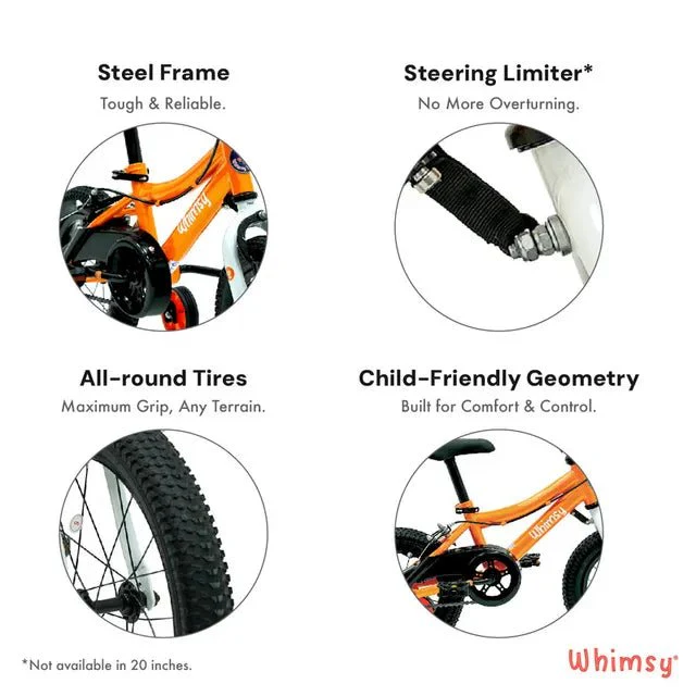 Whimsy Classic Bicycle 12 Inch Orange WM12CL-OR - Image 5
