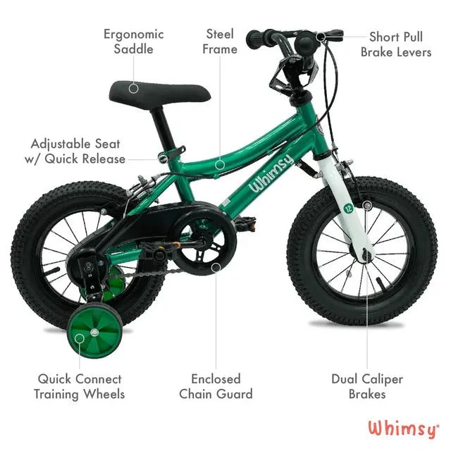Whimsy Classic Bicycle 14 Inch Green WM14CL-GN - Image 4