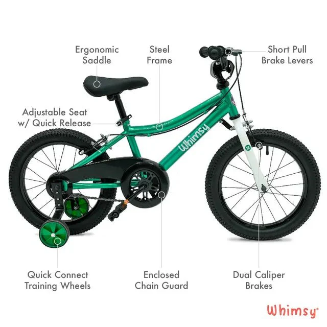 Whimsy Classic Bicycle 16 Inch Green WM16CL-GN - Image 5