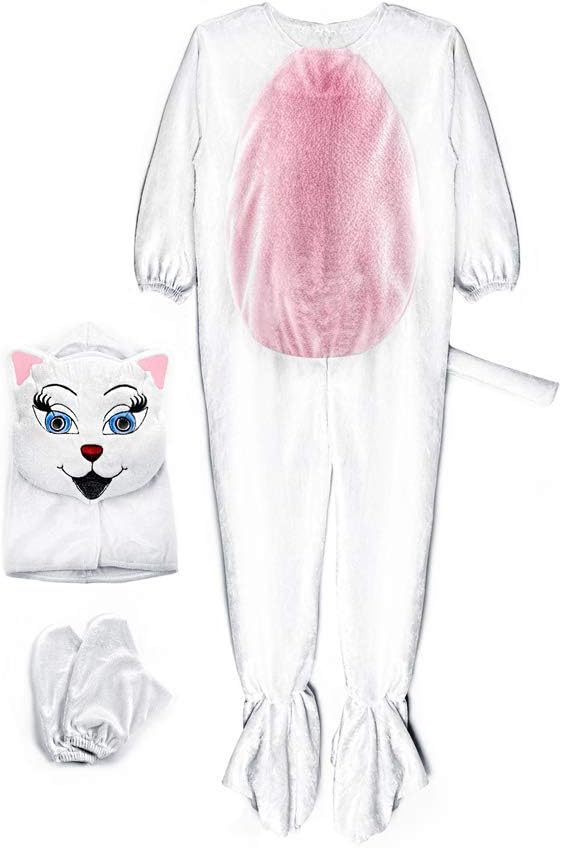 Costume Cat White 31 4-5 - Image 3