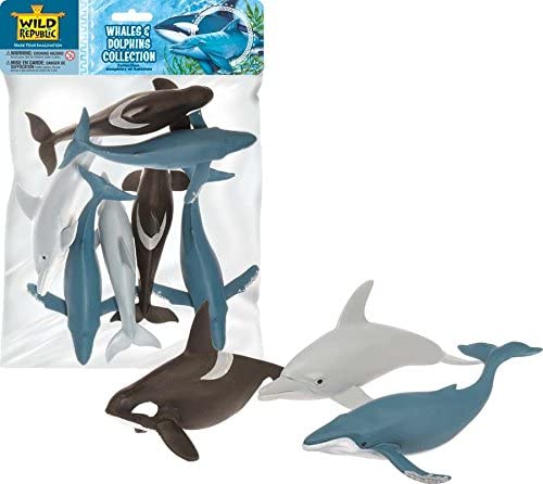 Wild Republic Polybag Whales & Dolphin 7pcs Figures