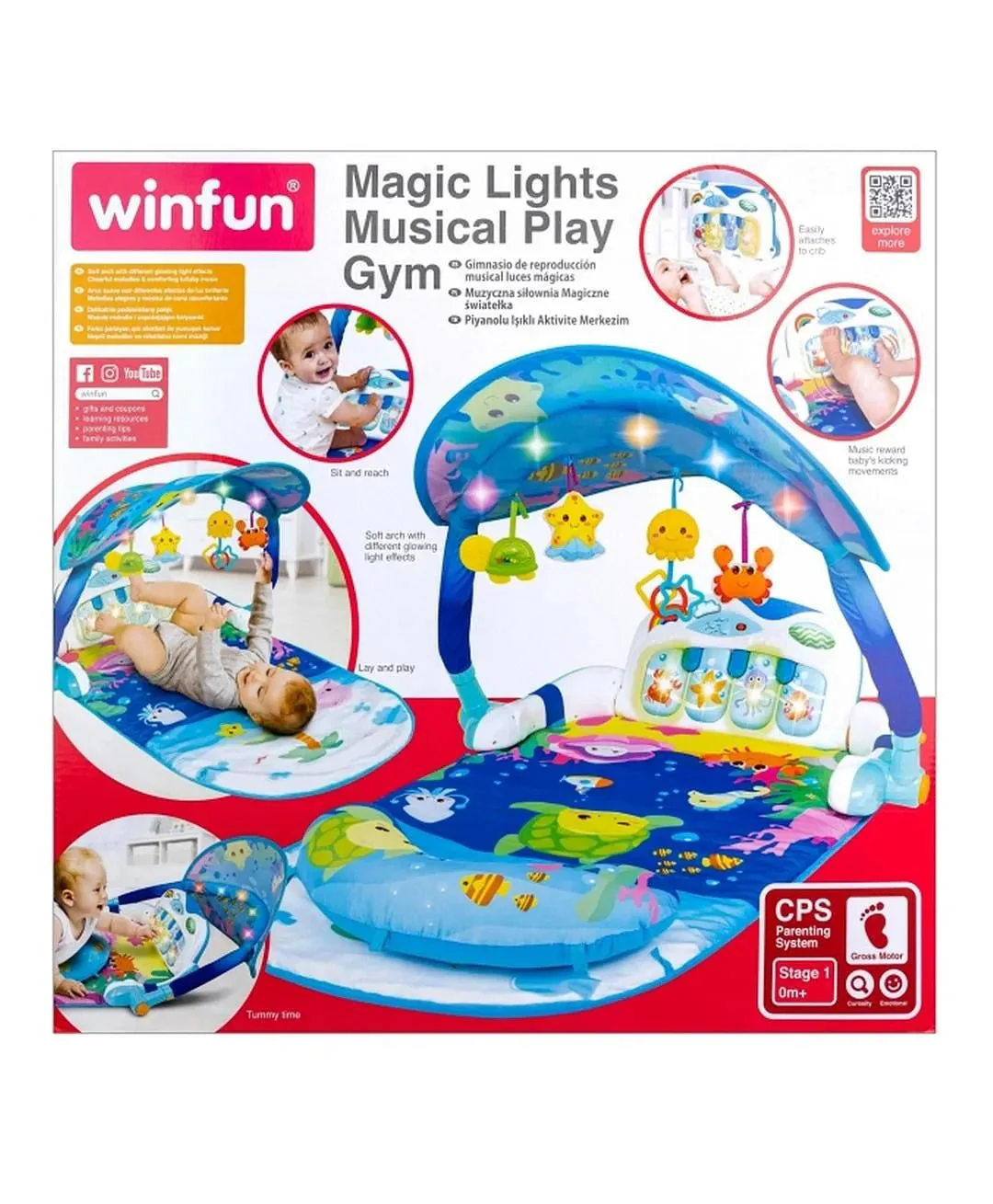 Winfun Magic Lights Musical Play Gym Mat 000860 - Image 2