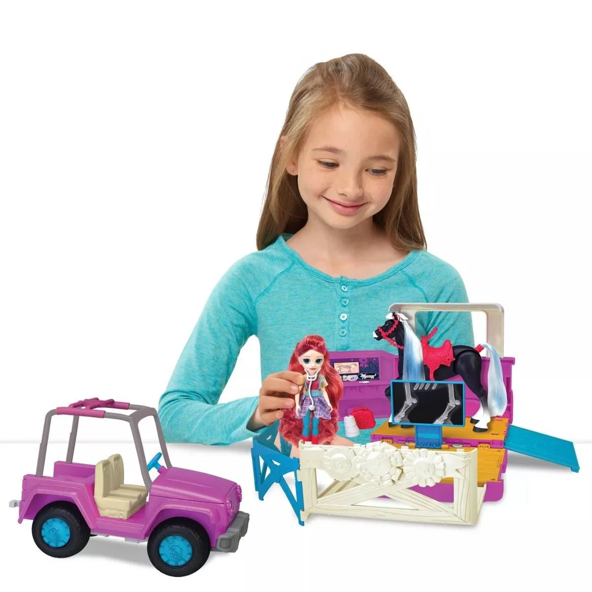 Winner's Stable Deluxe Vet Trailer Vehicle Playset 22pc 53190 - Image 4