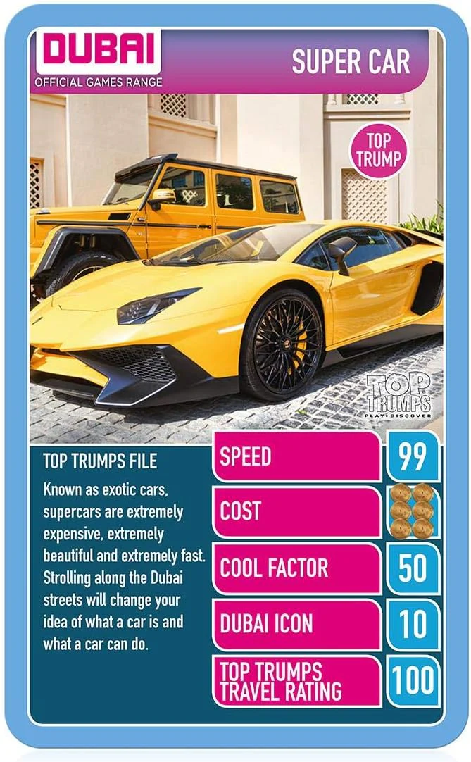Winning Moves Toptrumps Dubai Transport WM00105 - Image 4
