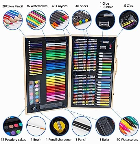 Wooden Stationary Set 180Pieces TY222-30 - Image 6