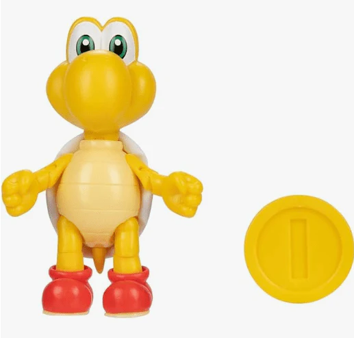 World of Nintendo Super Mario Action Figure - Red Koopa Troopa with Coin 4inch 40821/40744 - Image 2