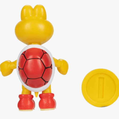 World of Nintendo Super Mario Action Figure - Red Koopa Troopa with Coin 4inch 40821/40744 - Image 3