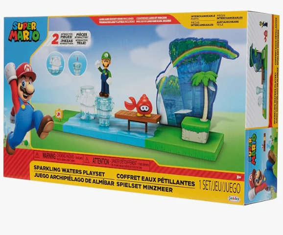 World of Nintendo Super Mario Sparkling Waters Playset 2.5in 41366