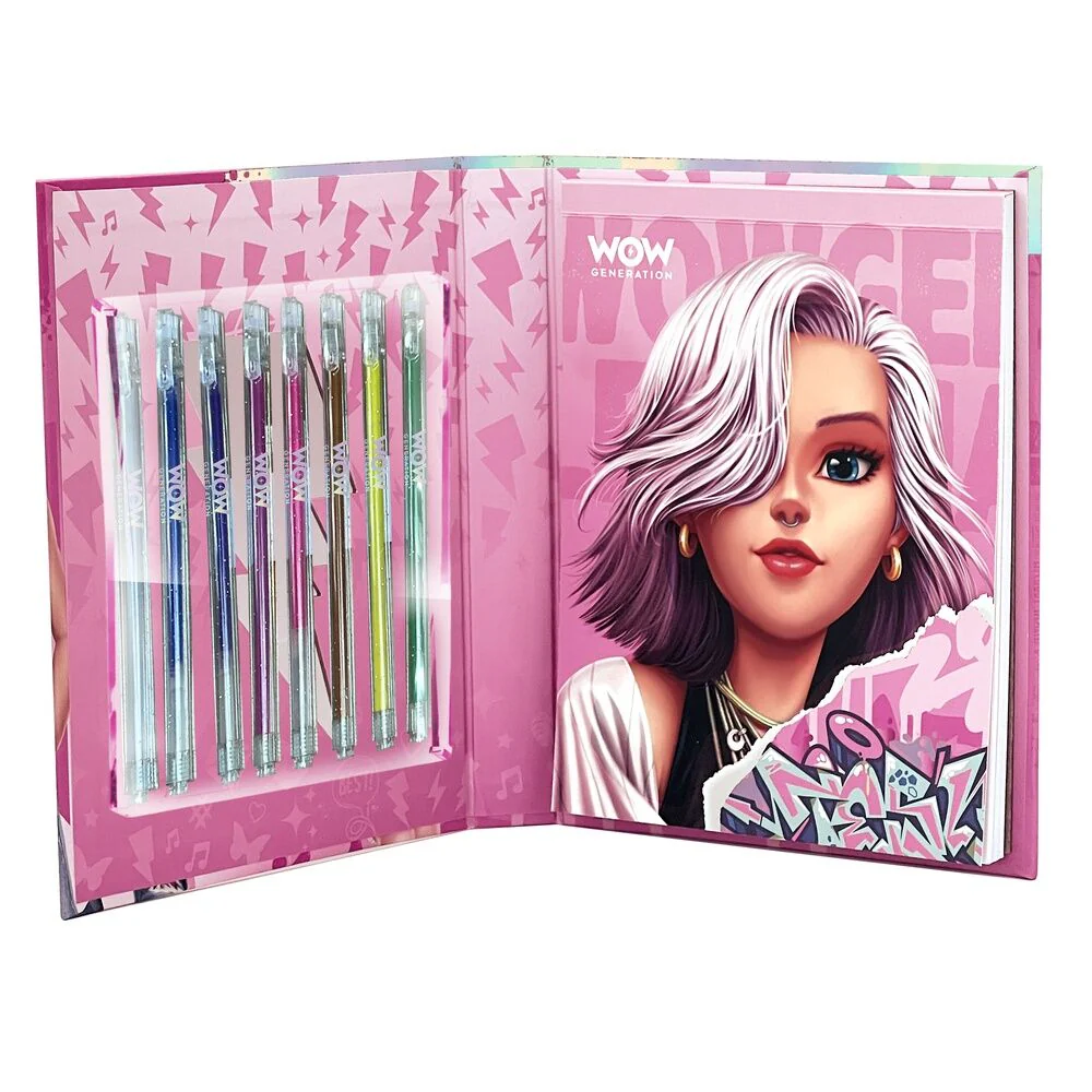 Wow Generation Colouring Notebook With 8 Metallic Gel Pens WOW00143 - Image 2