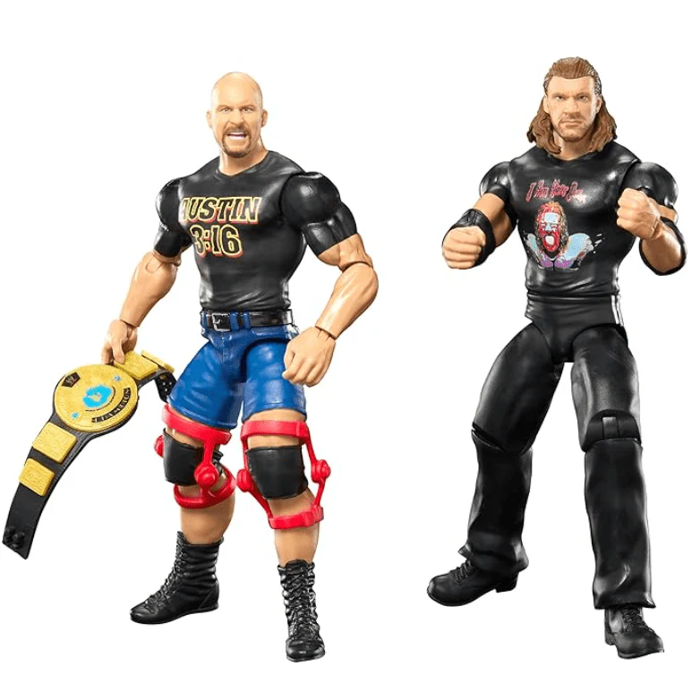WWE Championship Showdown Wrestlers Action Figure - Stone Cold VS Triple H HTW03/GDF63 - Image 2