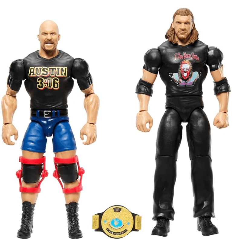 WWE Championship Showdown Wrestlers Action Figure - Stone Cold VS Triple H HTW03/GDF63 - Image 4