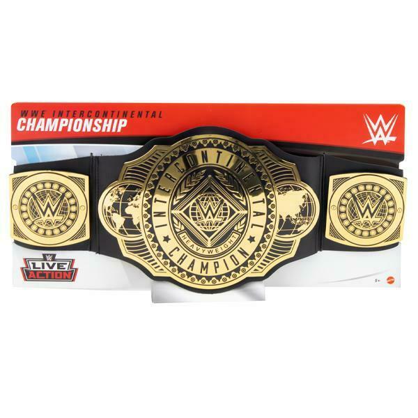 WWE Intercontinental Championship Belt Black GDB49 - Image 2